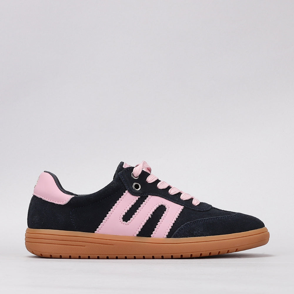 Juno - Navy Suede/Baby Pink - LE SANSA