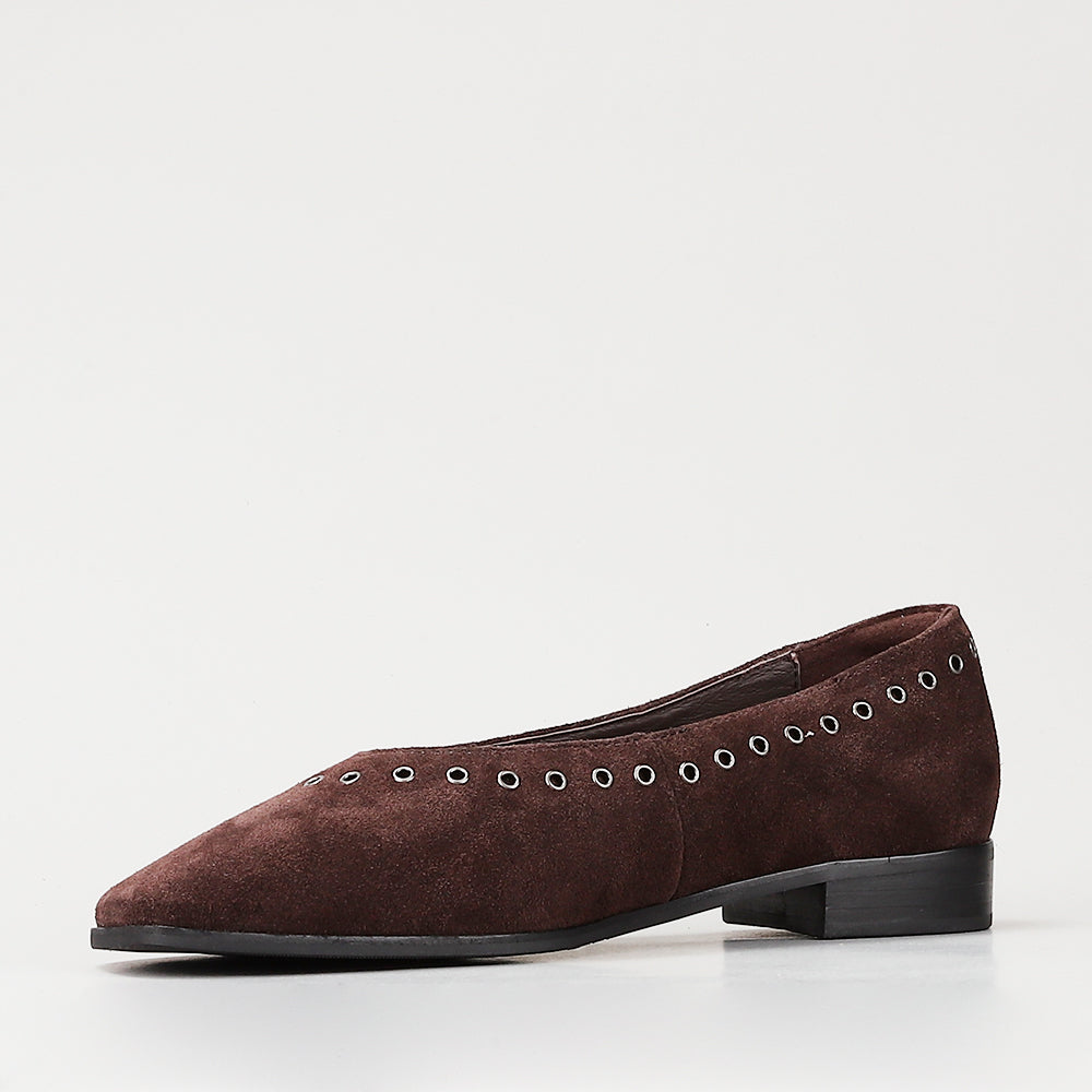 Lucia - Chocolate Suede - LE SANSA