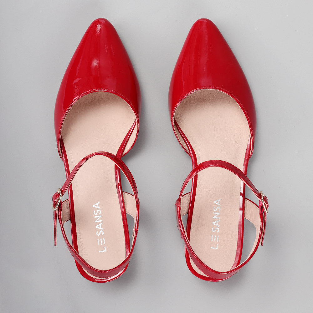 Coralie - Crimson Red Patent - LE SANSA