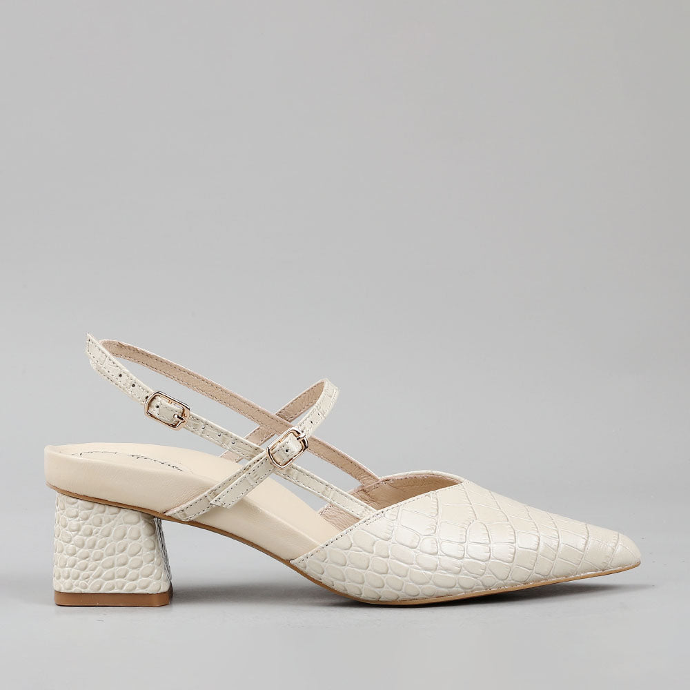 Helena - Latte Croc - Naked Arches
