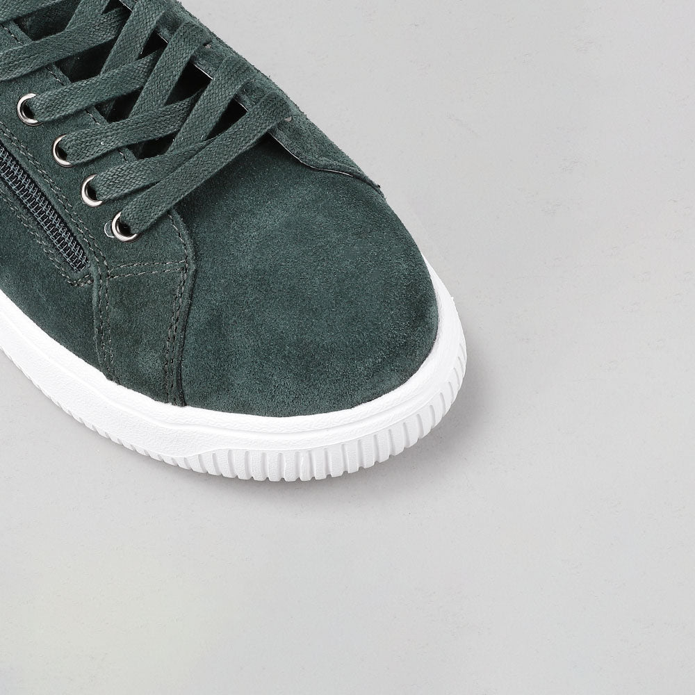 Nelly - Bottle Green Suede - Naked Arches
