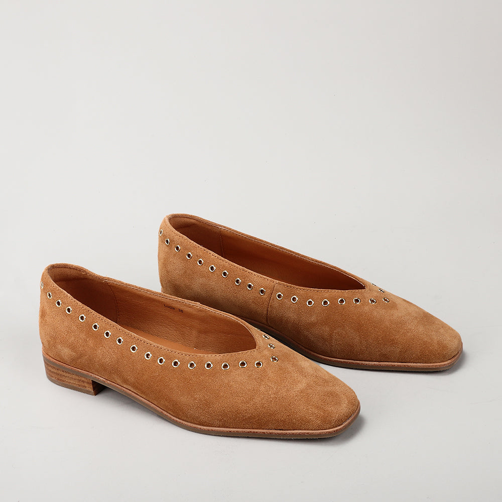 Lucia - Butterscotch Suede - LE SANSA