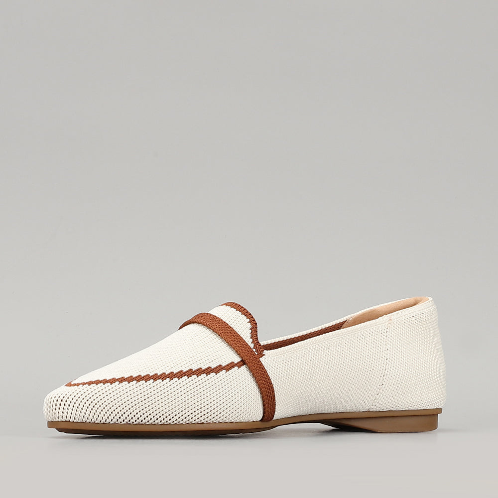 Ostina - Cream/Dk Tan