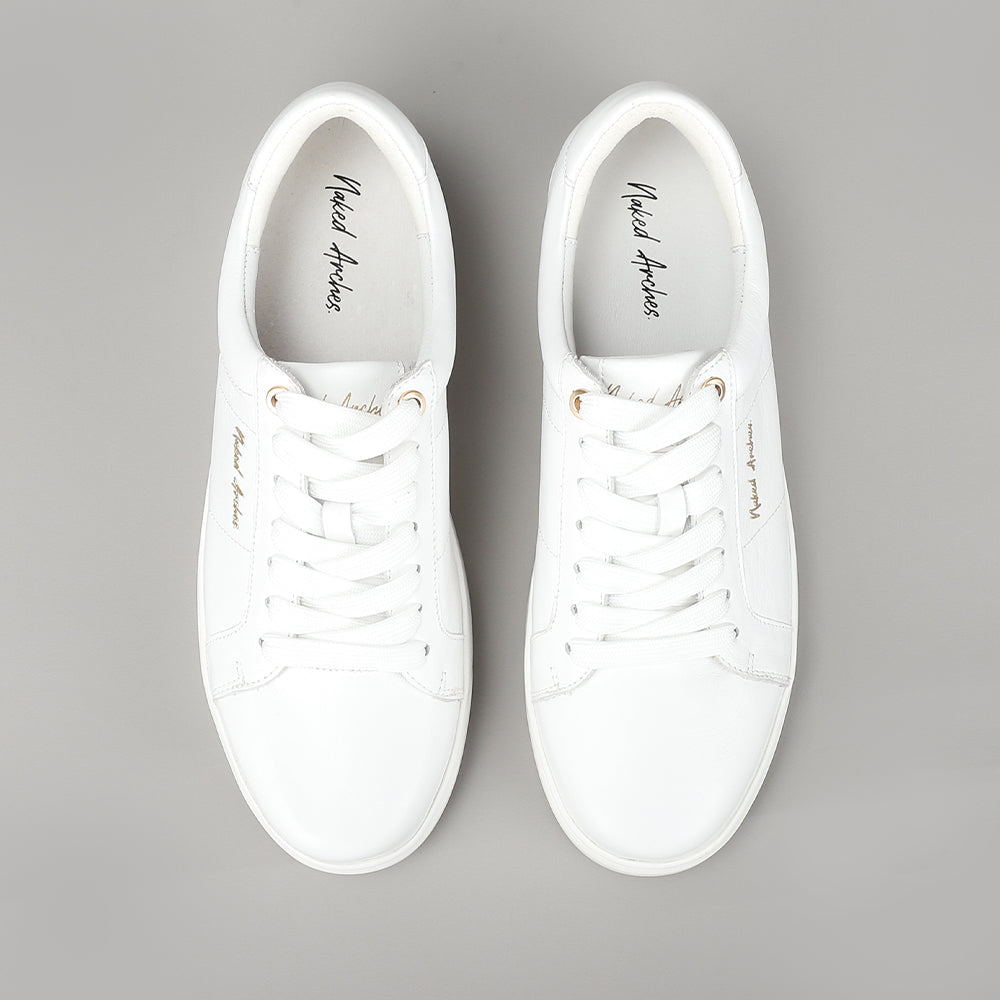 Azealia - White Leather - NAKED ARCHES