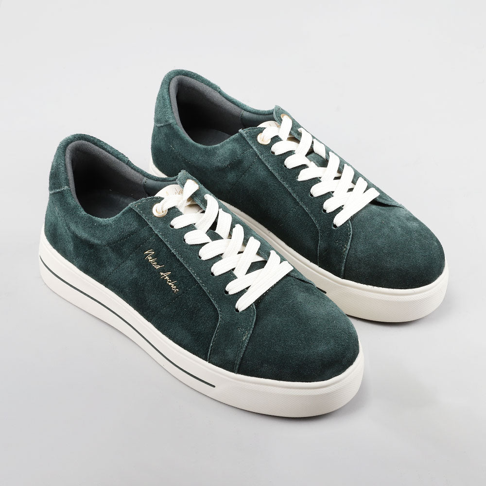Azealia - Dk Green Suede - Naked Arches