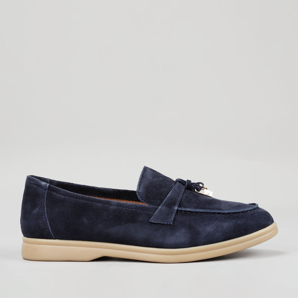 Capri - Navy Suede - LE SANSA