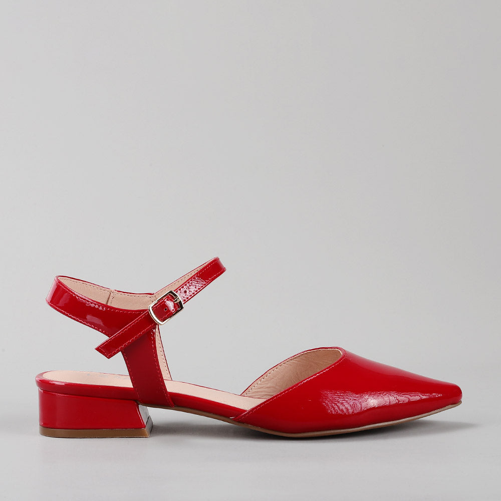 Coralie - Crimson Red Patent - LE SANSA