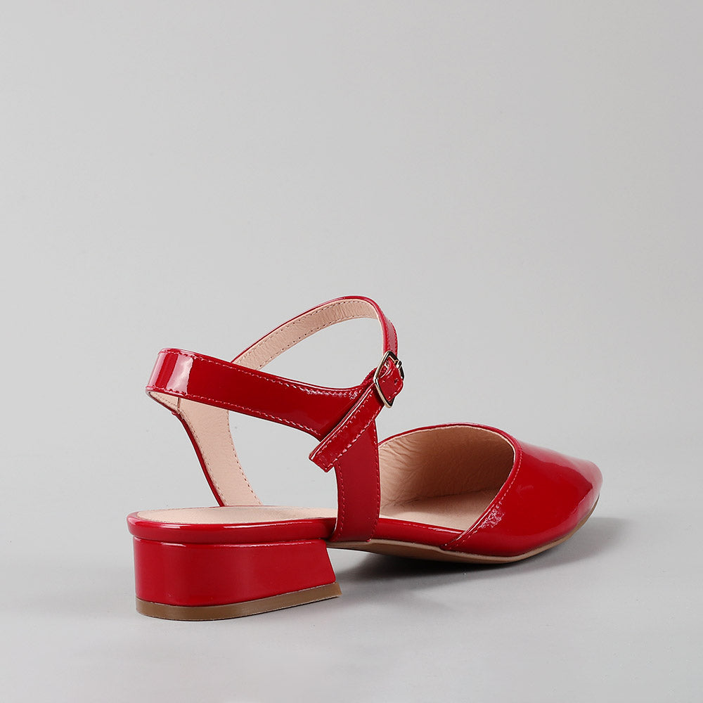 Coralie - Crimson Red Patent - LE SANSA