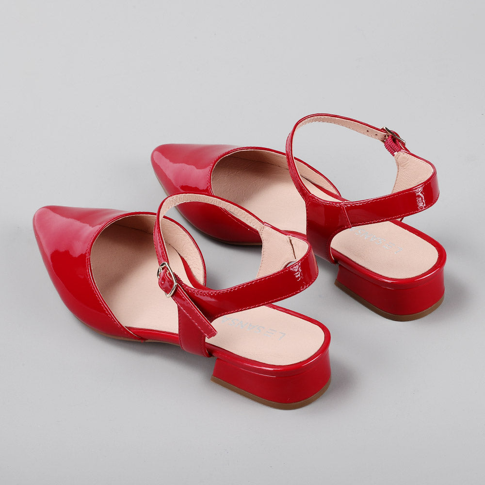 Coralie - Crimson Red Patent - LE SANSA