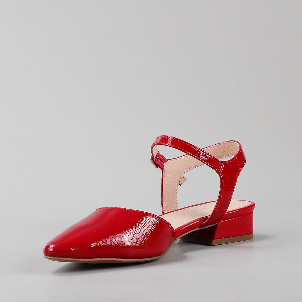 Coralie - Crimson Red Patent - LE SANSA