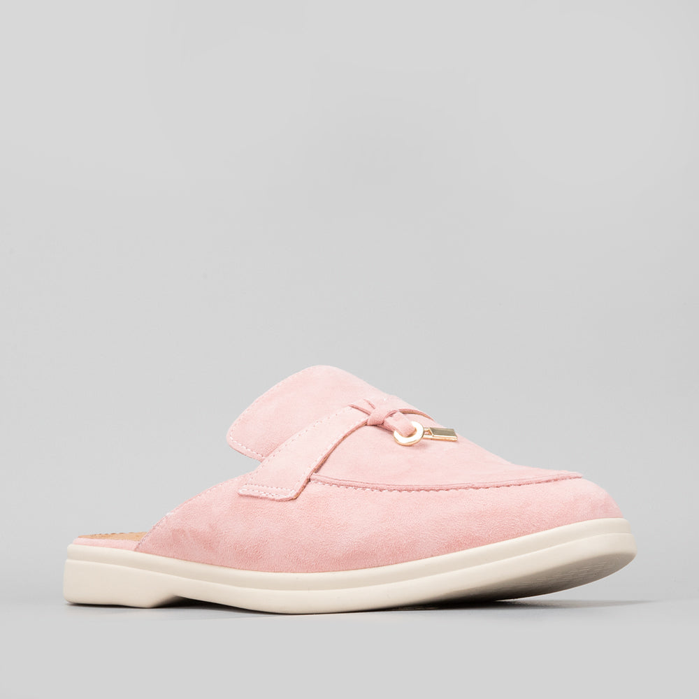 Cosima - Baby Pink Suede