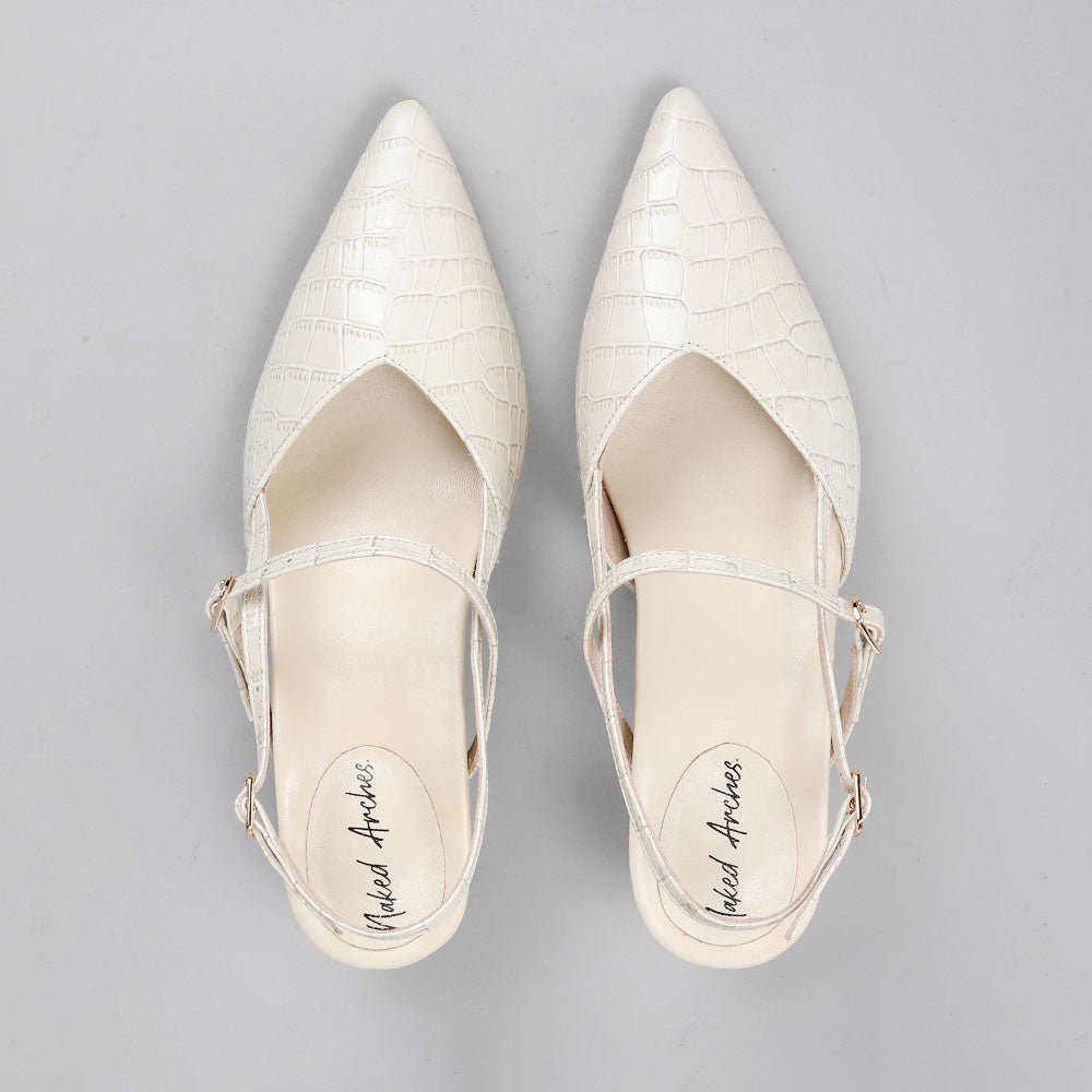 Helena - Latte Croc - Naked Arches