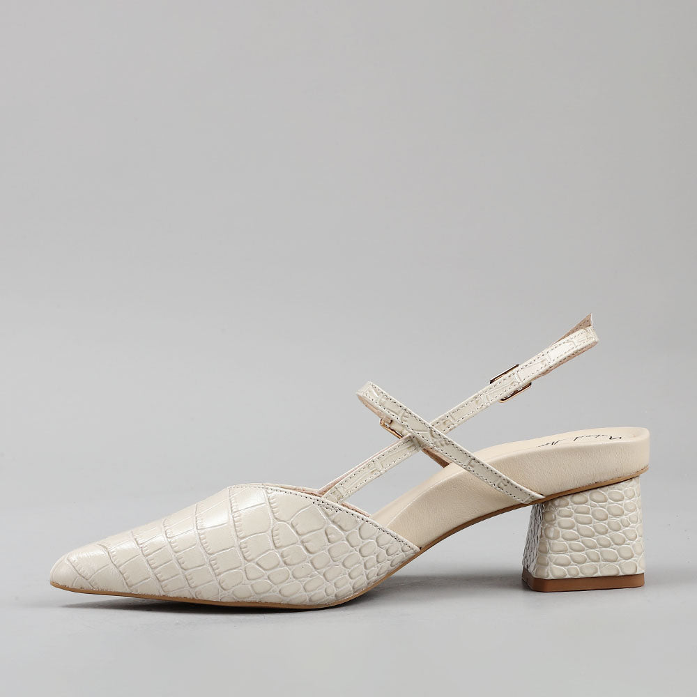 Helena - Latte Croc - Naked Arches