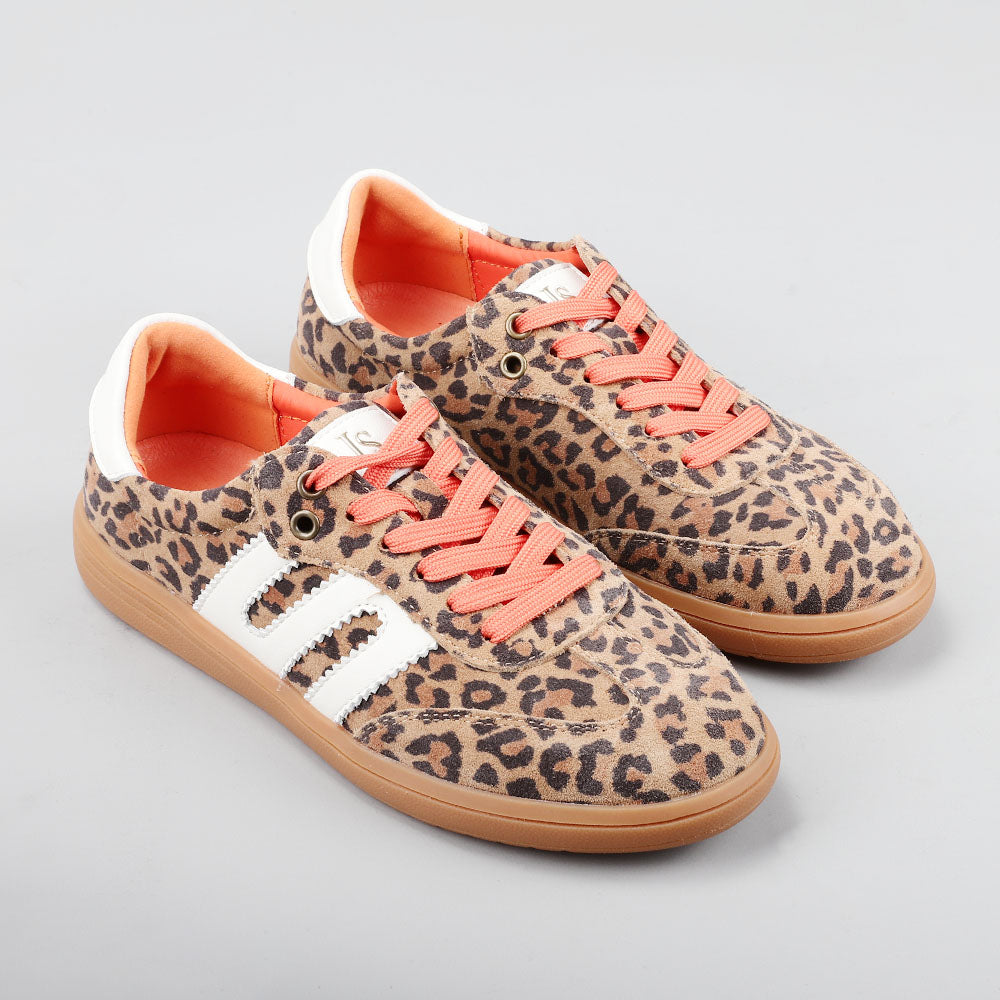 Juno - Leopard Print/Orange - Le Sansa