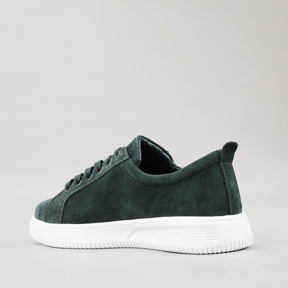 Nelly - Bottle Green Suede - Naked Arches