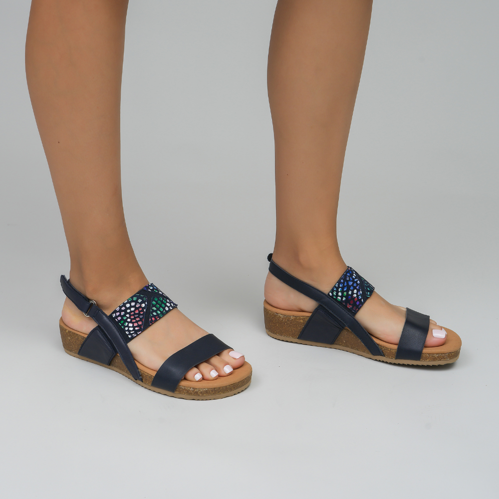 Sprig - Navy Print - Naked Arches