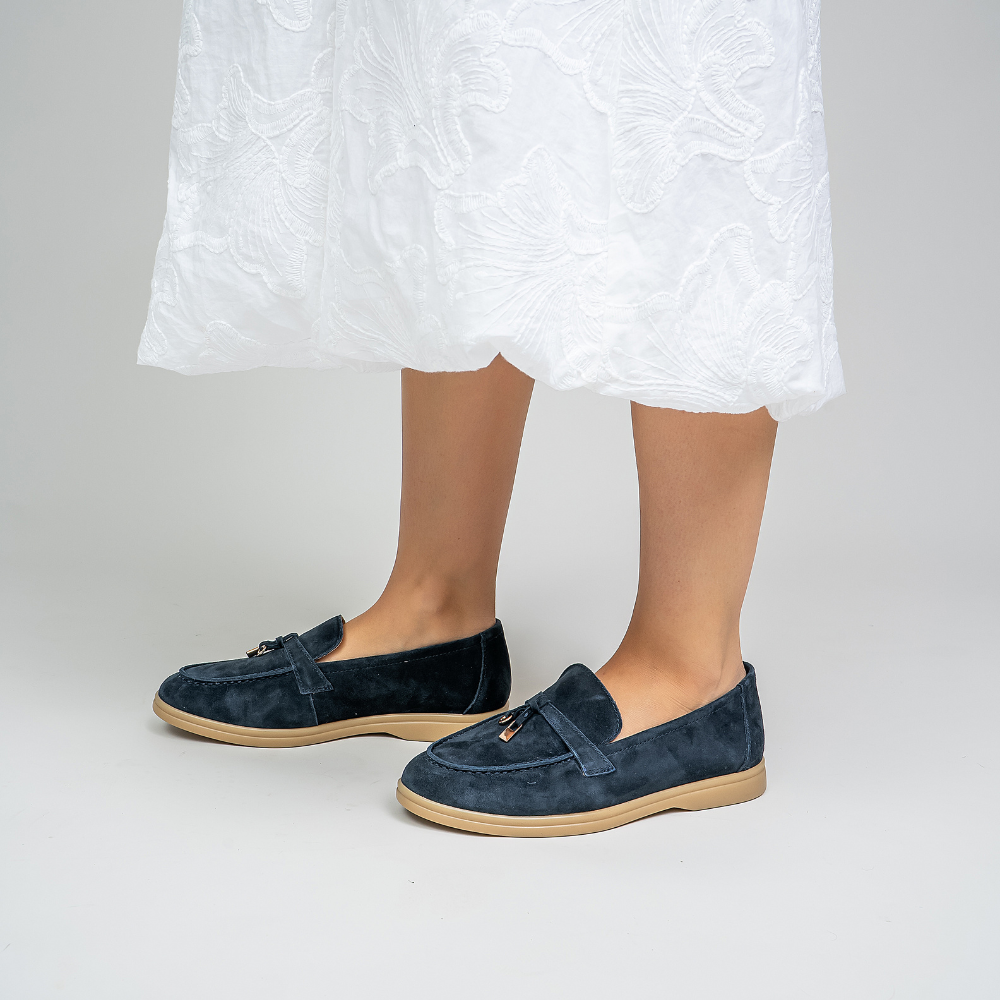 Capri - Navy Suede - LE SANSA