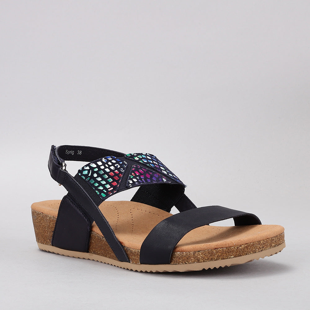 Sprig - Navy Print - Naked Arches