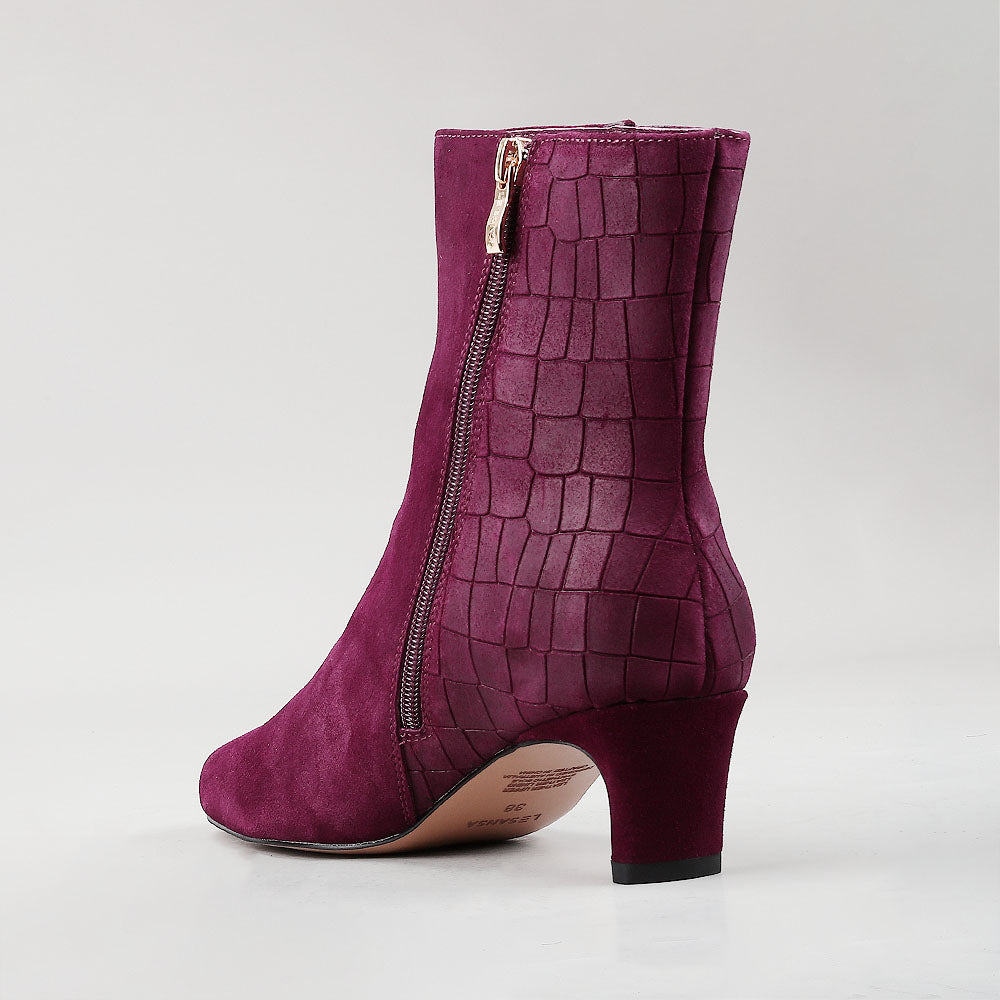 Vesper - Burgundy Suede - Le Sansa