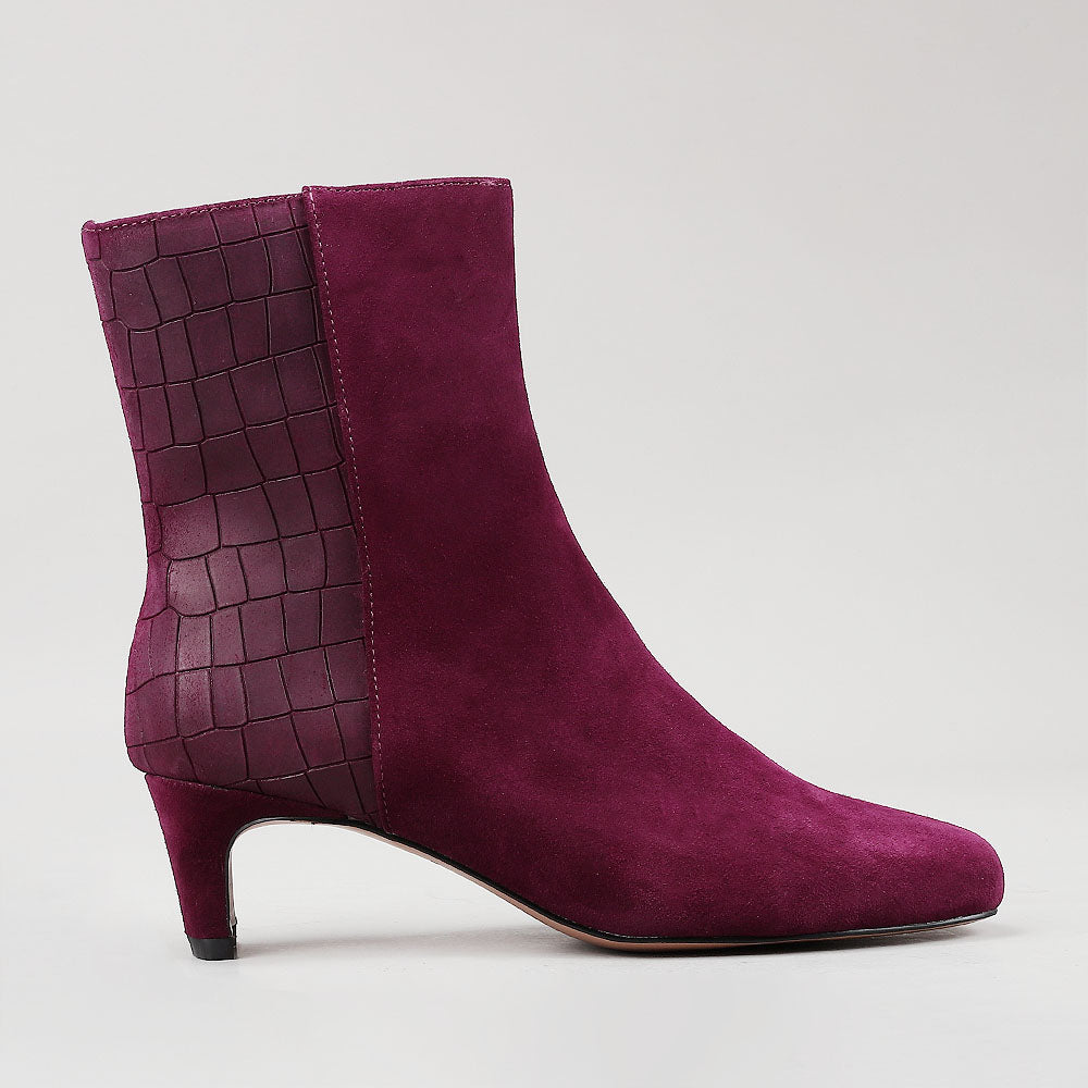 Vesper - Burgundy Suede - Le Sansa