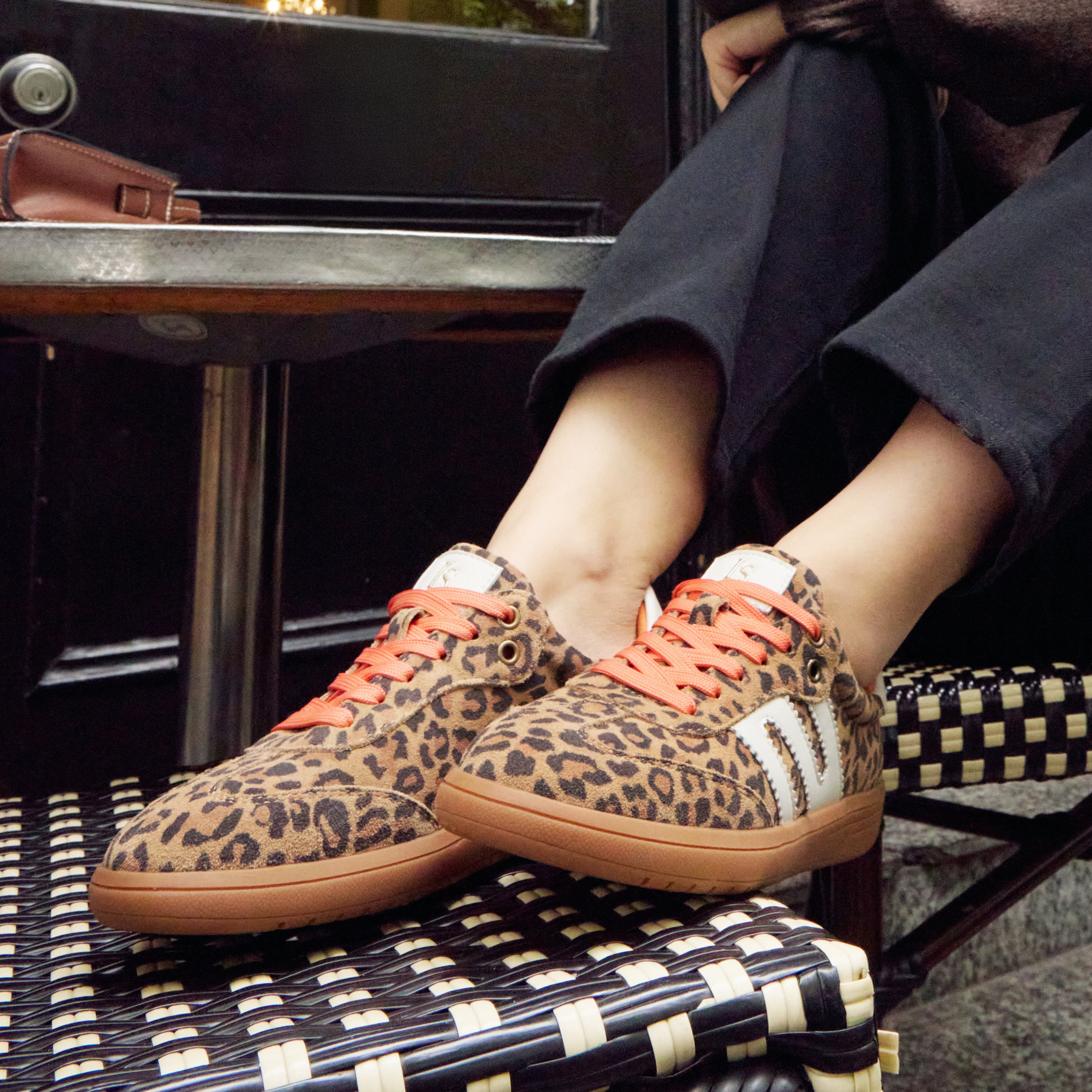Juno - Leopard Print/Orange - Le Sansa